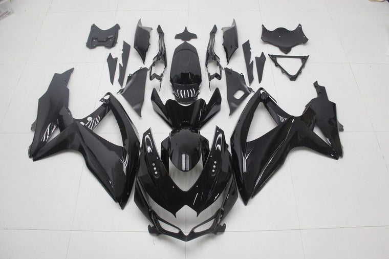 NT Fairing Fit for Suzuki 2008-2010 GSXR600/750 N068- Glossy Black | ABS Injection