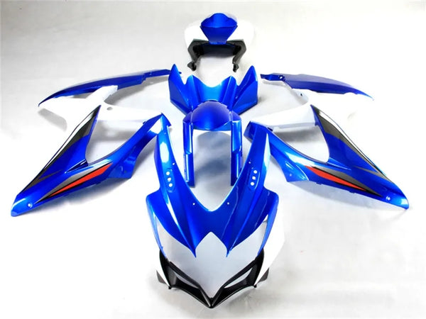 NT Aftermarket Injection ABS Plastic Fairing Fit for GSXR 600/750 2008-2010 Blue White N009