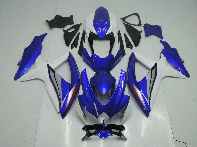 NT Fairing Fit for Suzuki 2008-2010 GSXR600/750 N066- Blue White | ABS Injection