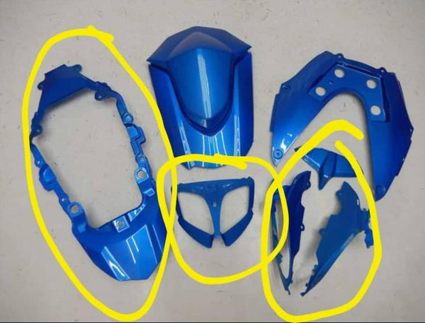 Injection Mold ABS Plastic Tail Fairing Parts Fit for GSXR1000 2009-2016 Blue