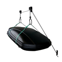 FishingKayak Kayak Hoist, Overhead Pulley System with 125 lb Capacity for Kayak, Canoe, Bike, or Ladder Storage