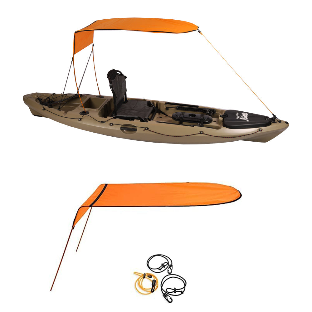 Sun Shade Canopy for Kayak Boat Canoe with foldable Aluminum Brace
