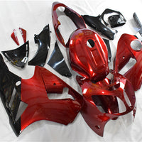 Injection Mold Fairing kit Fit for  2000-2001 ZX12R Red Black N001