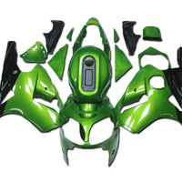 Injection Mold Fairing kit Fit for  2000-2001 ZX12R Green Black N002