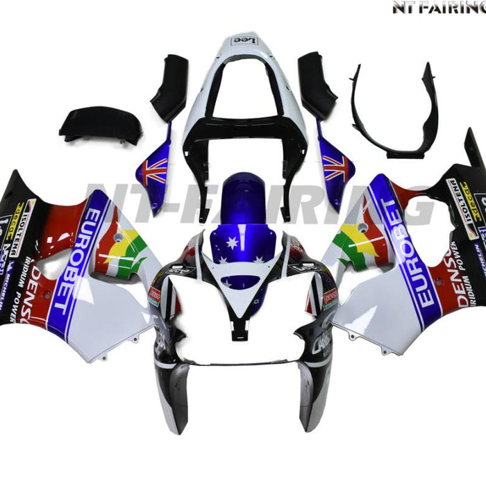 NT Aftermarket Injection ABS Plastic Fairing Fit for ZX6R 636 2000-2002 White Red Black Blue N041