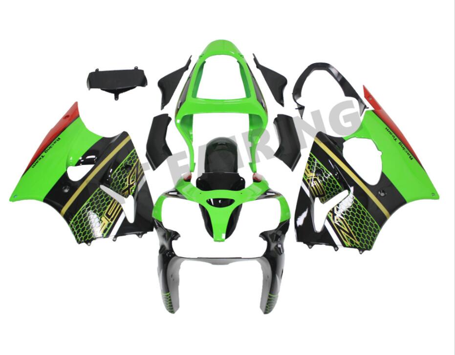 NT Fairing Fit for Kawasaki 2000-2002 ZX-6R N048- Green Black | ABS Injection, US Stock