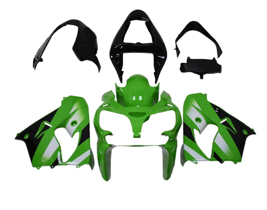 NT Fairing Fit for Kawasaki 2000-2001 ZX-9R N001- Green Black | ABS