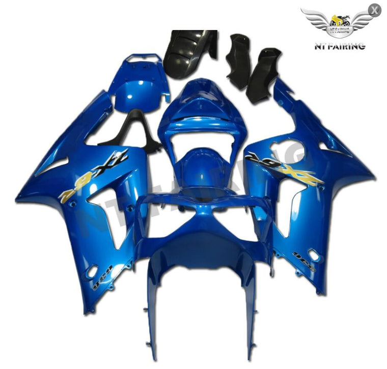 NT Aftermarket Injection ABS Plastic Fairing Fit for ZX6R 636 2003-2004 Blue N029