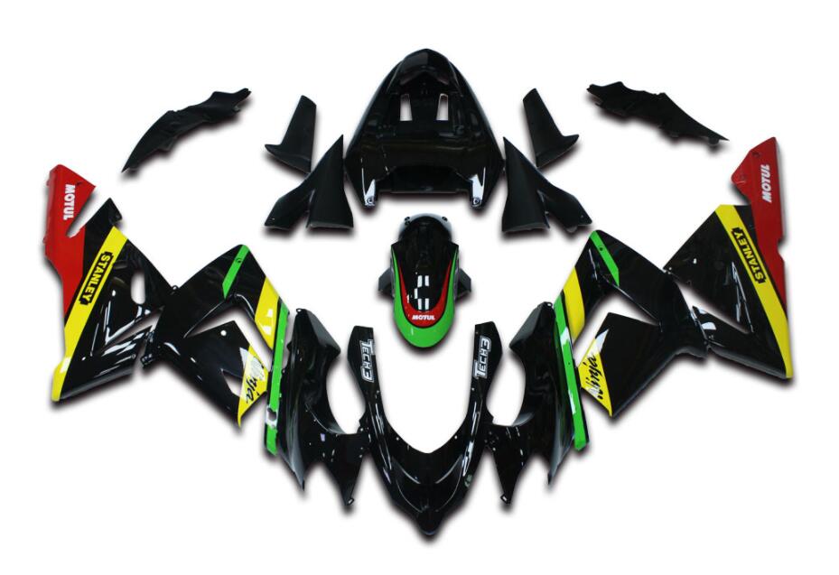 NT Fairing Fit for Kawasaki 2004-2005 ZX-10R N016- Black Red | ABS Injection