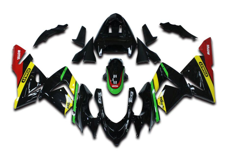 NT Fairing Fit for Kawasaki 2004-2005 ZX-10R N016- Black Red | ABS Injection