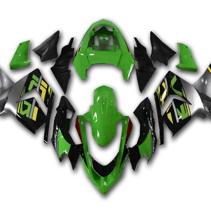 NT Aftermarket Injection ABS Plastic Fairing Fit for ZX10R 2004-2005 Black Green Red N046