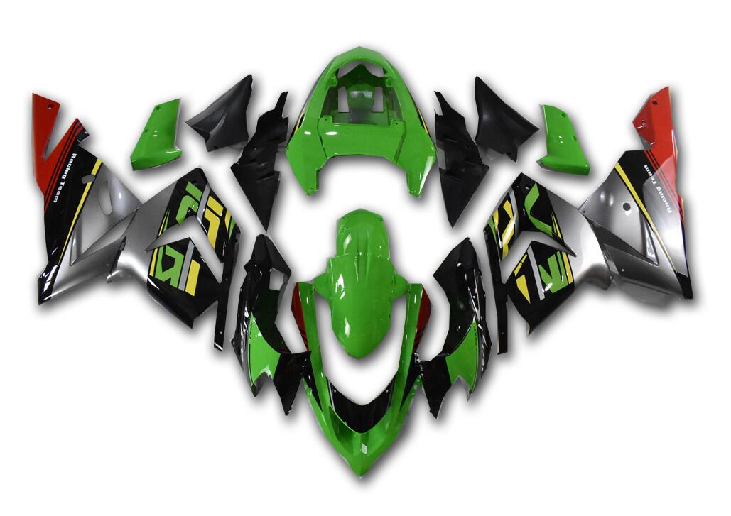 NT Fairing Fit for Kawasaki 2004-2005 ZX-10R N046- Black Green Red | ABS Injection