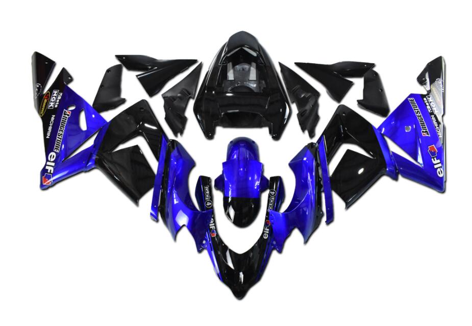 NT Fairing Fit for Kawasaki 2004-2005 ZX-10R N049- Blue Black | ABS Injection