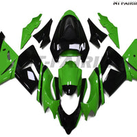 NT Aftermarket Injection ABS Plastic Fairing Fit for ZX10R 2004-2005 Black Green N007