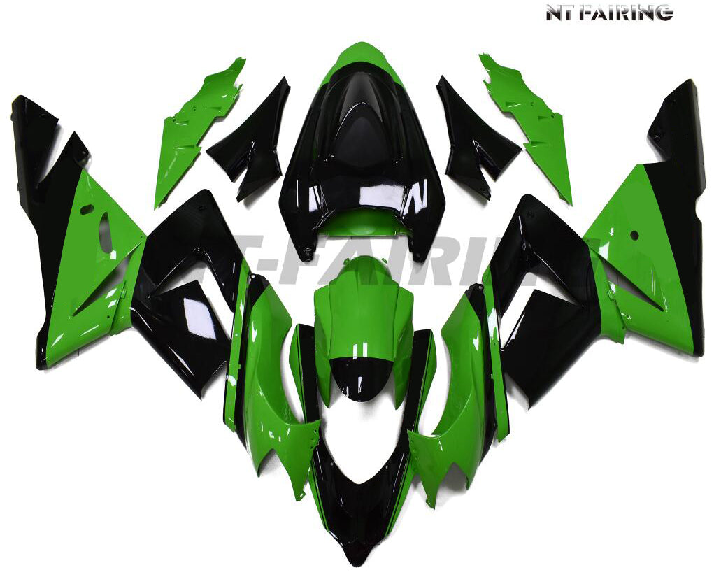 NT Fairing Fit for Kawasaki 2004-2005 ZX-10R N007- Black Green | ABS Injection