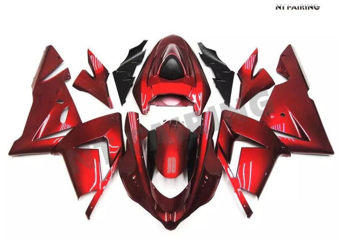 NT Aftermarket Injection ABS Plastic Fairing Fit for ZX10R 2004-2005 Candy Red N020