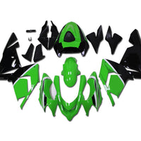 NT Aftermarket Injection ABS Plastic Fairing Fit for ZX10R 2004-2005 Green Black N027