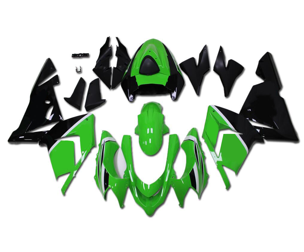 NT Fairing Fit for Kawasaki 2004-2005 ZX-10R N027- Green Black | ABS Injection