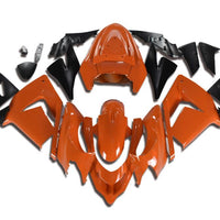 NT Aftermarket Injection ABS Plastic Fairing Fit for ZX10R 2004-2005 Orange Black N032