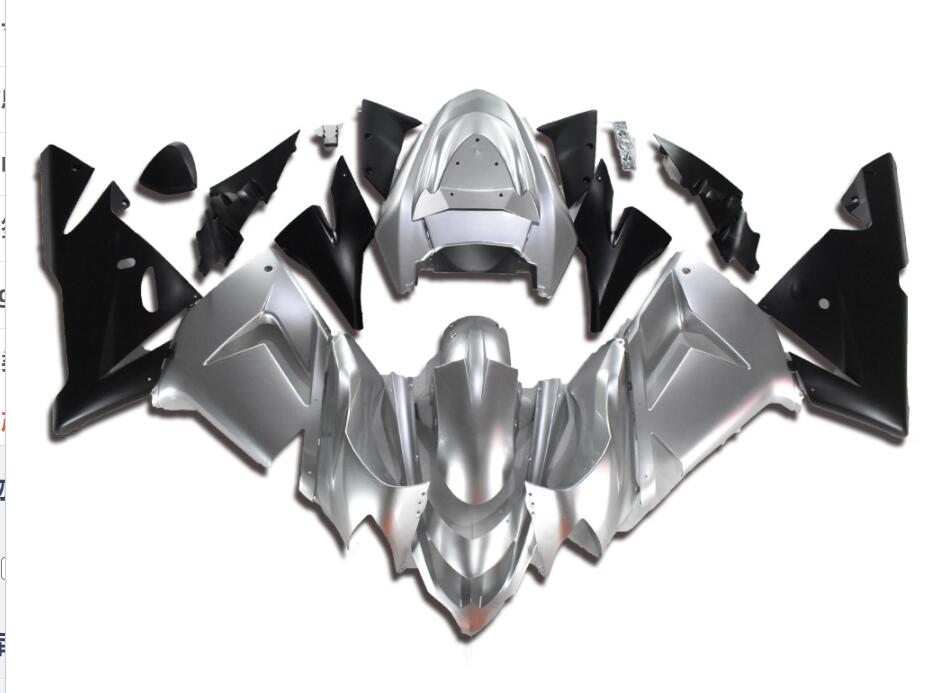 NT Fairing Fit for Kawasaki 2004-2005 ZX-10R N035- Silver Black | ABS Injection