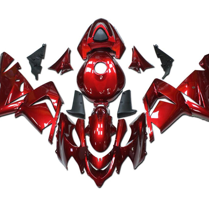 US STOCK NT Aftermarket Injection ABS Plastic Fairing Fit for ZX10R 2004-2005 Red T052 Available in CA