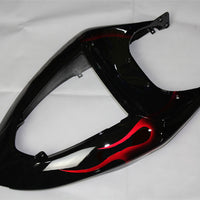 US STOCK NT Aftermarket Injection ABS Plastic Fairing Fit for ZX6R 636 2005-2006 Black Red Flame N022 Available in TX