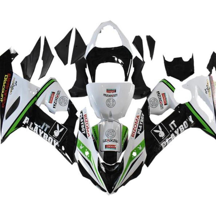 NT White Black Green Plastic Injection Fairing Fit for  2005 2006 ZX6R 636 N050