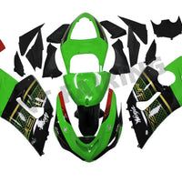 US STOCK NT Aftermarket Injection ABS Plastic Fairing Fit for ZX6R 636 2005-2006 Green Black N052 Available in CA