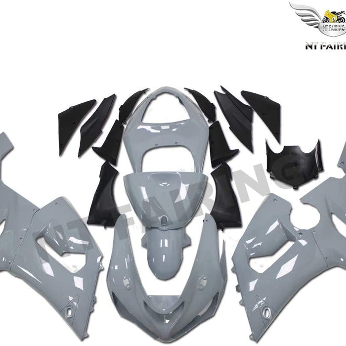 NT Aftermarket Injection ABS Plastic Fairing Fit for ZX6R 636 2005-2006 Nardo Gray