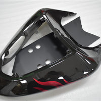 NT Aftermarket Injection ABS Plastic Fairing Fit for ZX10R 2006-2007 Black Red Flame N008