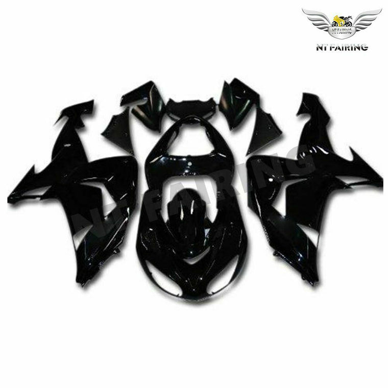 NT Fairing Fit for Kawasaki 2006-2007 ZX-10R N016- Glossy Black | ABS Injection