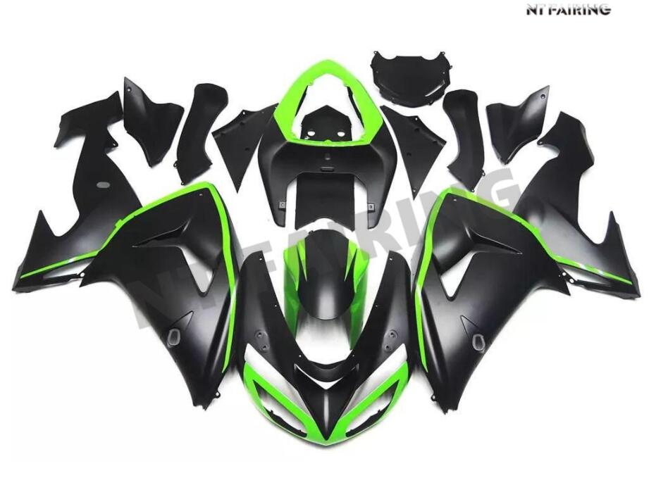 NT Fairing Fit for Kawasaki 2006-2007 ZX-10R N017- Black Green | ABS Injection