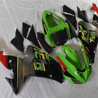 NT Aftermarket Injection ABS Plastic Fairing Fit for ZX10R 2006-2007 Green Black Red N046
