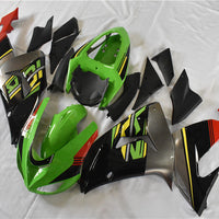 NT Aftermarket Injection ABS Plastic Fairing Fit for ZX10R 2006-2007 Green Black Red N046