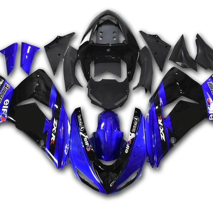 NT Aftermarket Injection ABS Plastic Fairing Fit for ZX10R 2006-2007 Blue Black N053