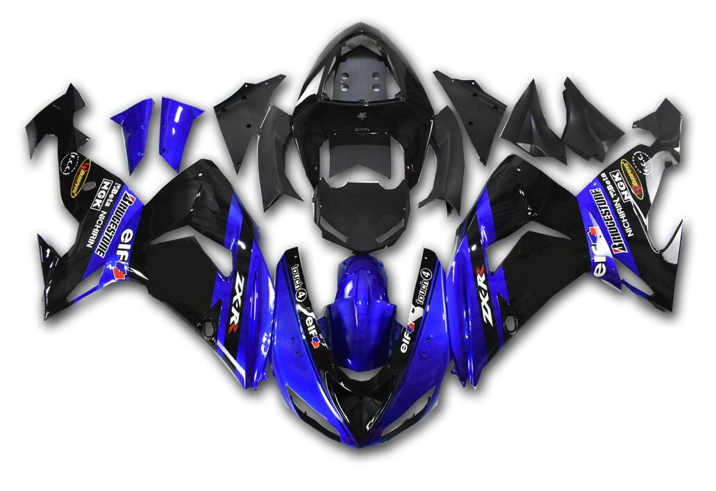 NT Fairing Fit for Kawasaki 2006-2007 ZX-10R N053- Blue Black | ABS Injection, US Stock