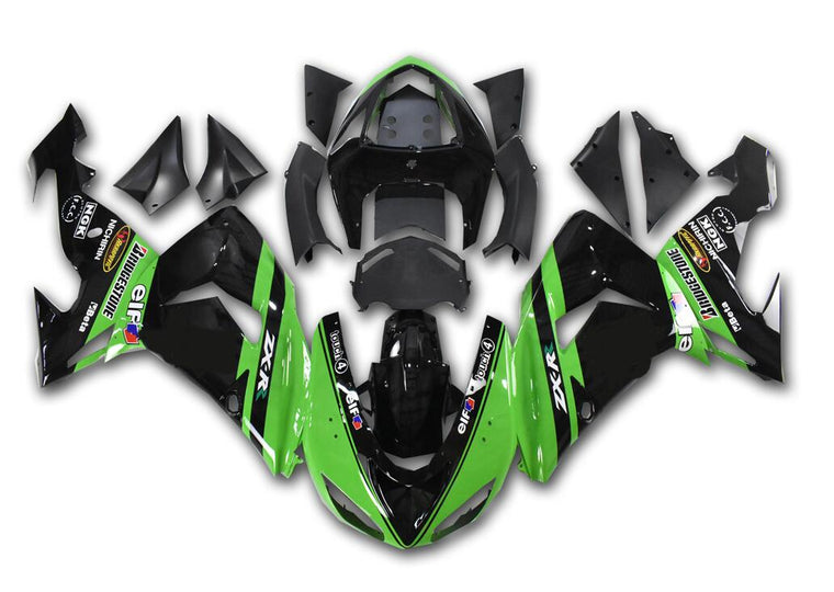 NT Fairing Fit for Kawasaki 2006-2007 ZX-10R N054- Green Black | ABS Injection
