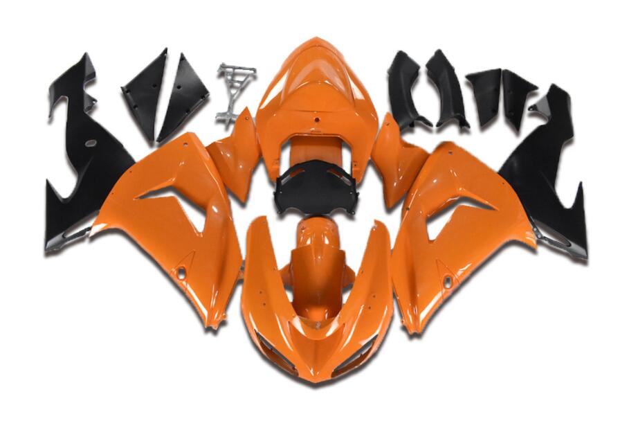 NT Fairing Fit for Kawasaki 2006-2007 ZX-10R N044- Orange Black | ABS Injection