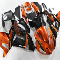NT Injection Plastic Fairing With Seat Cover Fit for 2006-2011 ZX14R Orange Black N014