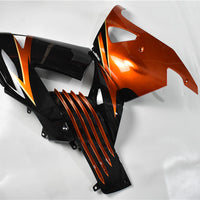 NT Injection Plastic Fairing With Seat Cover Fit for 2006-2011 ZX14R Orange Black N014