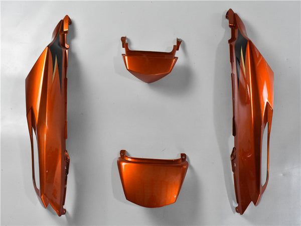 US STOCK NT Injection Plastic Fairing With Seat Cover Fit for  2006-2011 ZX14R Orange Black N014 Available in TX