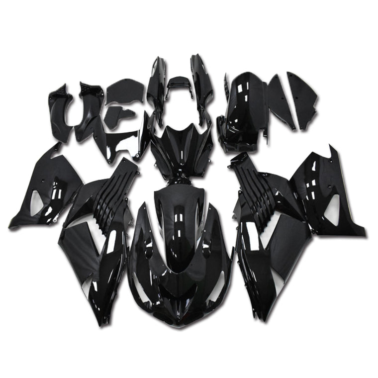 NT Fairing Fit for Kawasaki 2006-2011 ZX-14R N055- Glossy Black | ABS Injection, US Stock