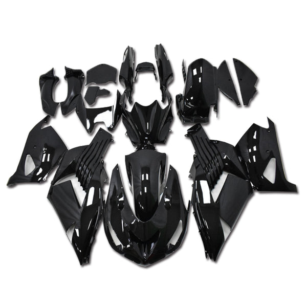 NT Aftermarket Injection ABS Plastic Fairing Fit for ZX14R 2006-2011 Glossy Black N055