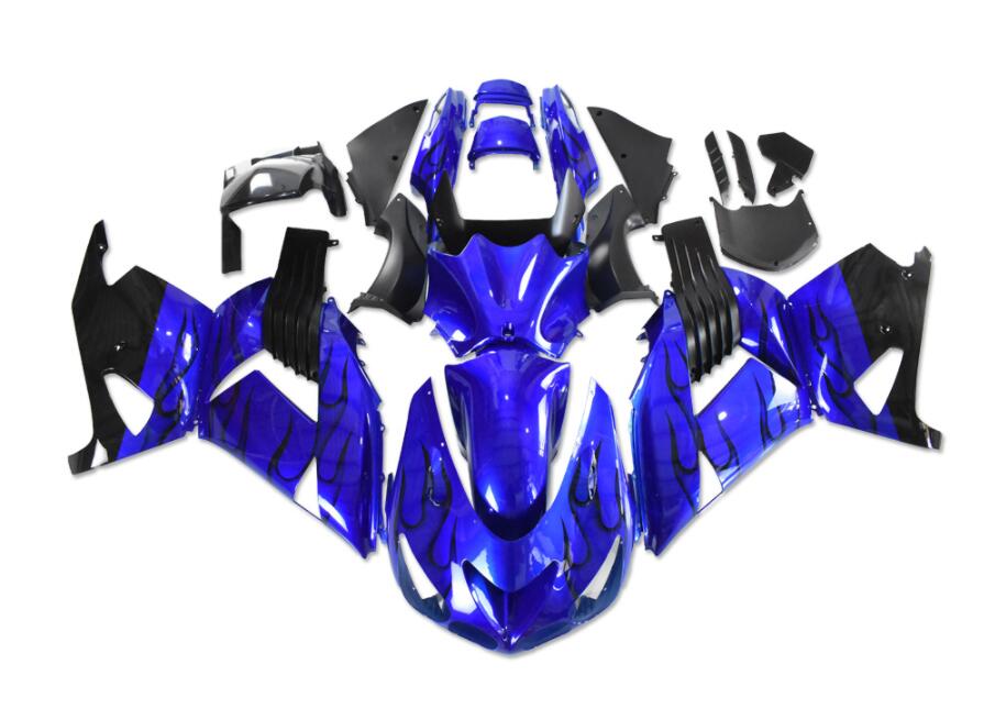 NT Fairing Fit for Kawasaki 2006-2011 ZX-14R N021- Blue Black | ABS Injection
