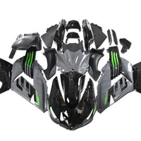 NT Aftermarket Injection ABS Plastic Fairing Fit for ZX14R 2006-2011 Gray Black N050