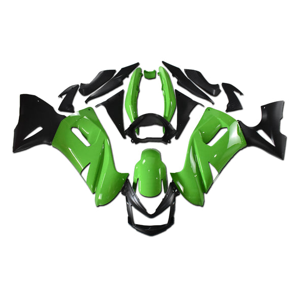 NT Fit for  Ninja 650R 2006-2008 ER6F Plastic Green Black Fairing N007