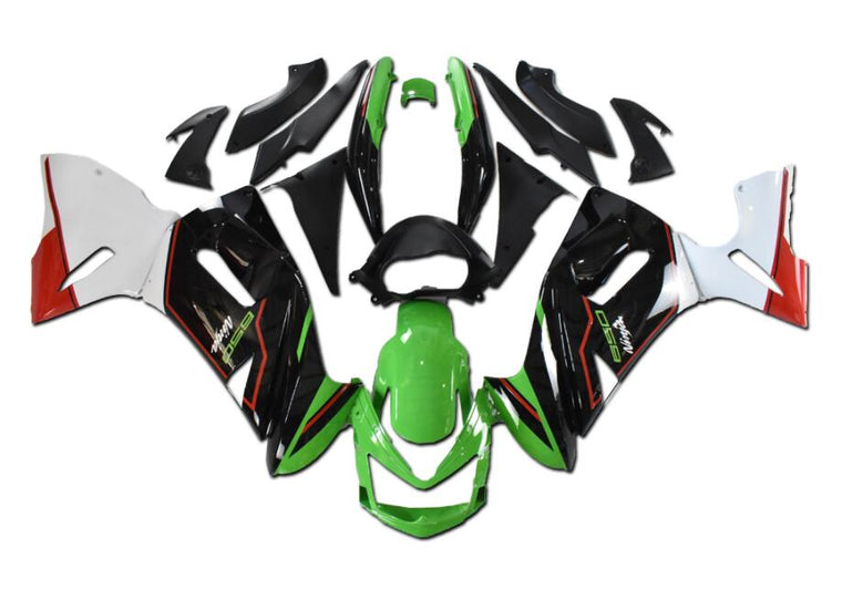 NT Fairing Fit for Kawasaki 2006-2008 EX650R N014- Er 6f Green White Black | ABS Injection, US Stock