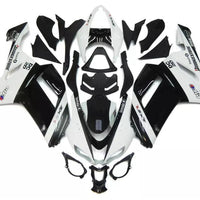 NT Aftermarket Injection ABS Plastic Fairing Fit for ZX6R 636 2007-2008 White Black N021