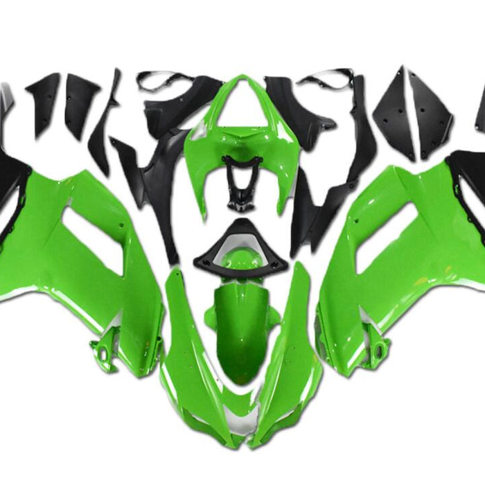 NT Aftermarket Injection ABS Plastic Fairing Fit for ZX6R 636 2007-2008 Green Black N024