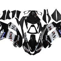 NT Aftermarket Injection ABS Plastic Fairing Fit for ZX6R 636 2007-2008 Black White N031